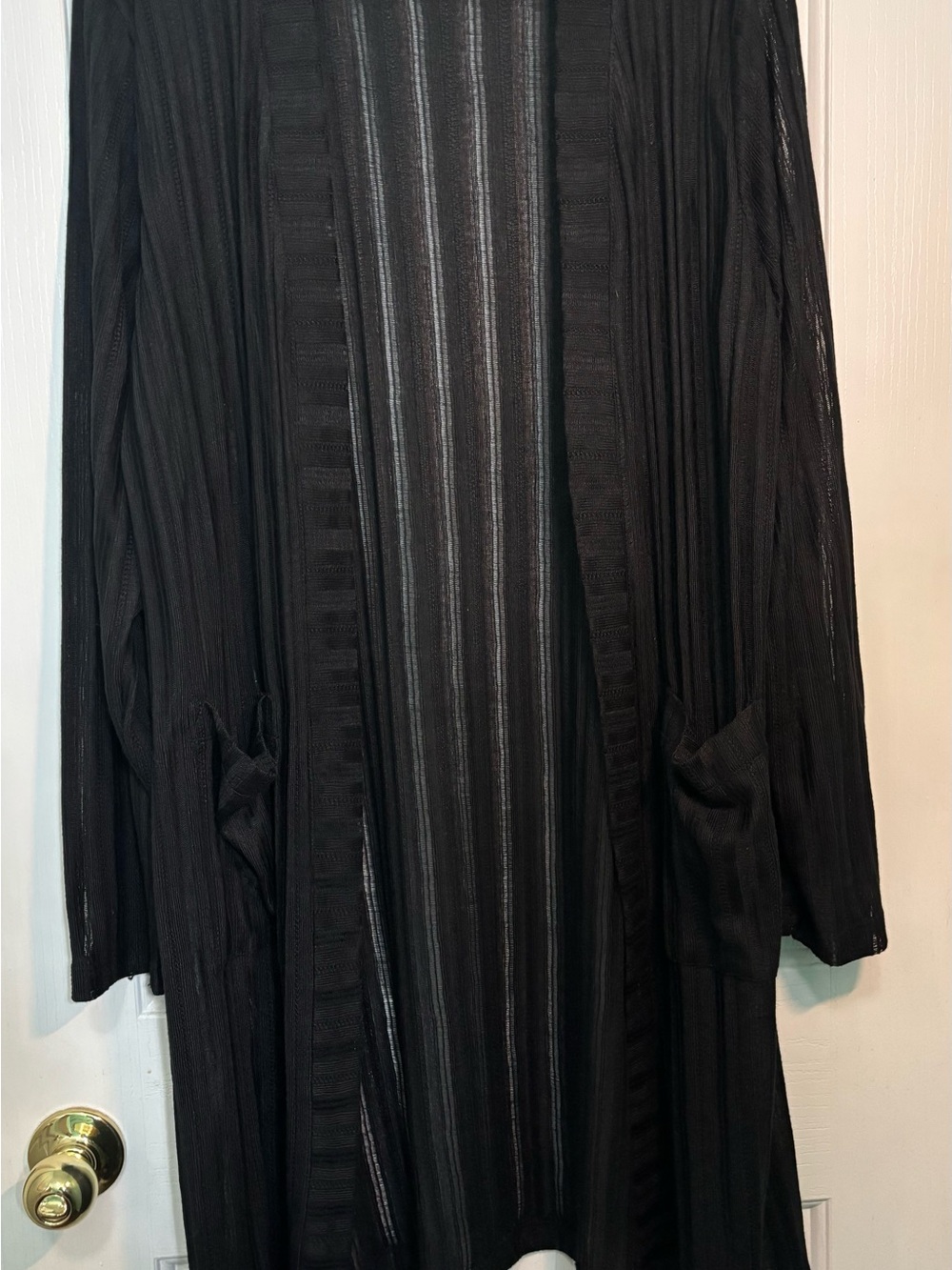 Maurices Black Open-Front Lightweight Cardigan